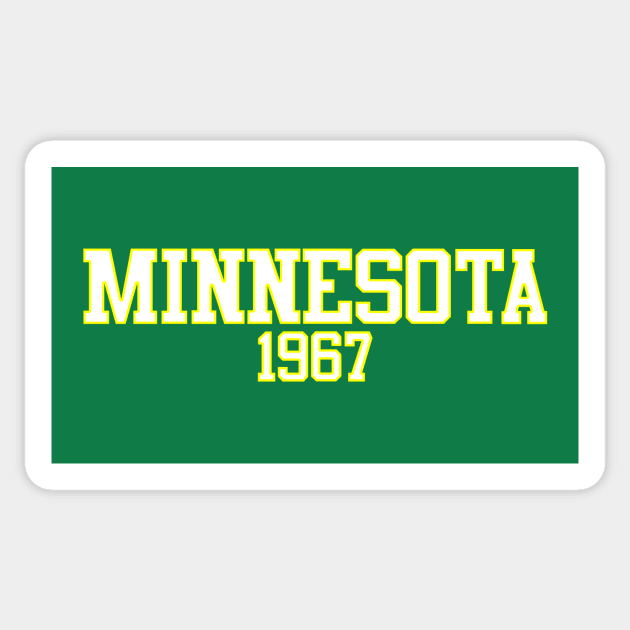 Minnesota 1967 (variant) Sticker by GloopTrekker